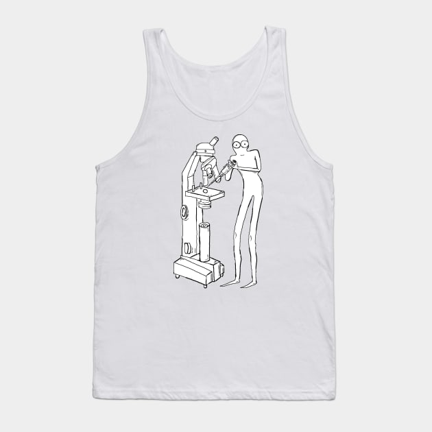 Alien pipetting Tank Top by Sci-Emily